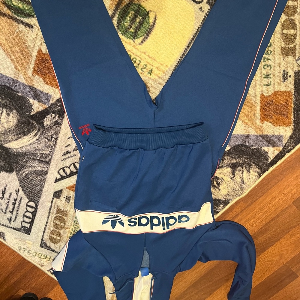 Adidas Blue and White Jacket